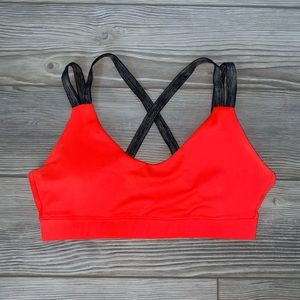 Bright Orange Sports Bra
